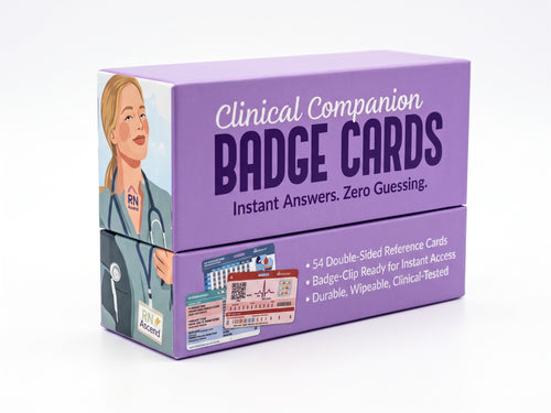 Complete Nursing Student Clinical Reference Bundle - 151 Badge + Pocket Cards Set | RN Ascend Quick Access & Study Cards for BSN ADN Programs
